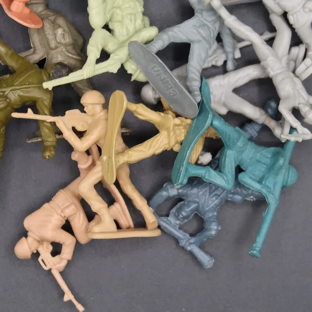 Plastic Army Men Set Vintage Classic Toys China Various Colors